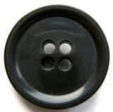 B17425 22mm Deep Smoked Grey Gloss 4 Hole Button - Ribbonmoon