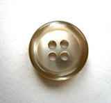 B16670 16mm Tonal Platinum Beige Pearlised Shimmery 4 Hole Button - Ribbonmoon
