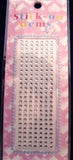 STICKJEWEL26 3mm Clear Silver Self Adhesive Diamonte Rhinestones - Ribbonmoon