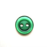 B10134 11mm Bottle Green Polyester 2 Hole Button - Ribbonmoon