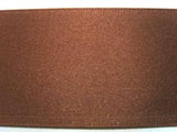 R2727 69mm Chestnut Brown Double Face Satin Ribbon by Berisfords - Ribbonmoon