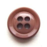 B5264 14mm Deep Dusky Ecru High Gloss 4 Hole Button - Ribbonmoon