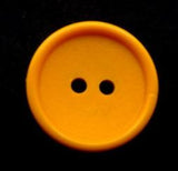 B0302L 16mm Gold Yellow Matt Nylon 2 Hole Button-Raised Gloss Rim