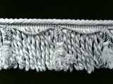 FT543 11cm Ice Blue Grey Bullion Fringe with Tassels - Ribbonmoon