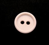 B7971 14mm Oyster Peach Matt Centre 2 Hole Button - Ribbonmoon
