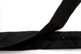 Hook and Eye Tape 2. Black 28mm wide. 19mm Between Fastenings - Ribbonmoon