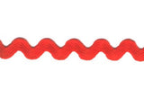 RIC102 10mm Poppy Red Ric Rac Braid - Ribbonmoon