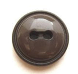B8333 18mm Dusky Brown Domed and Gloss 2 Hole Button - Ribbonmoon