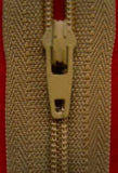 Z2067 YKK 51cm Beige Khaki Nylon No.3 Closed End Zip - Ribbonmoon