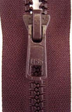 Z2722 18cm Congo Brown Closed End Zip,Plastic Chunky Teeth No.6 - Ribbonmoon