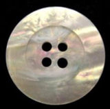 B6597 23mm Natural and Iridescent Pearlised Shimmery 4 Hole Button - Ribbonmoon