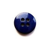 B17449 14mm Dark Royal Blue High Gloss 4 Hole Button - Ribbonmoon