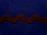 RIC112 16mm Chocolate Brown Ric Rac Braid - Ribbonmoon