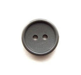 B11964 14mm Mid Grey Matt Centre 2 Hole Button - Ribbonmoon