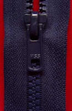 Z0868 76cm Deep Navy Chunky Plastic Teeth No.6 Open End Zip - Ribbonmoon