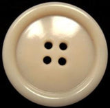 B15630 28mm Creamy Beige High Gloss 4 Hole Button - Ribbonmoon
