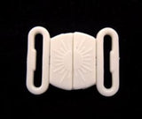 BIKINI04 15mm White Bikini Fastener - Ribbonmoon