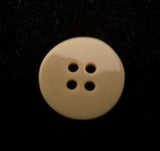 B10761 14mm Beige Glossy 4 Hole Button - Ribbonmoon