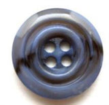B5982 18mm Dusky Blue and Dark Brown Gloss 4 Hole Button