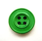 B10765 16mm Emerald Green Glossy 4 Hole Button - Ribbonmoon
