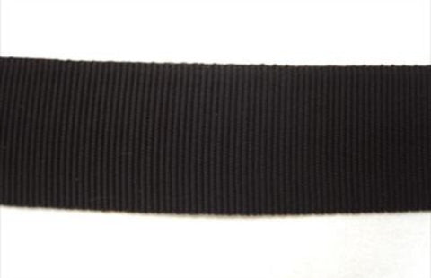 PETER06 26mm Black Curved Petersham Tape - Ribbonmoon