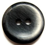 B10973 23mm Frosted Black High Gloss 2 Hole Button