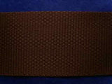 WEB59 25mm Dark Brown Polypropylene Webbing