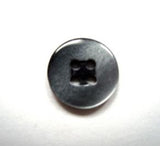 B15920 13mm Black and Pearlised Grey Shimmery 4 Hole Button - Ribbonmoon