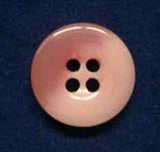 B4329 15mm Rosy Pink and Cream High Gloss 4 Hole Button - Ribbonmoon