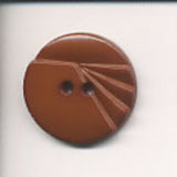 B8988 27mm Brown Gloss 2 Hole Button - Ribbonmoon