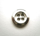 B13962 14mm Silver Metal Alloy 4 Hole Button - Ribbonmoon