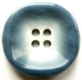 B17825 22mm Frosted Dusky Blue Gloss 4 Hole Button - Ribbonmoon