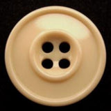B12180 22mm Cream Beige Gloss 4 Hole Button - Ribbonmoon