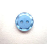 B12656 11mm Saxe Blue Iced Matt Centre 2 Hole Button - Ribbonmoon