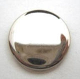 B14592 20mm Silver Plain Metal Blazer Shank Button - Ribbonmoon