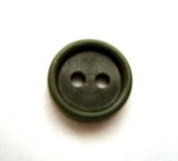 B10154 13mm Dark Chive Green 2 Hole Button - Ribbonmoon