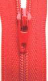 Z3575 YKK 56cm Flame Red Nylon No.3 Closed End Zip - Ribbonmoon