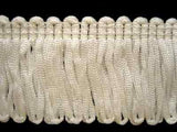 FT463 4cm Pearl White Dense Looped Dress Fringe - Ribbonmoon
