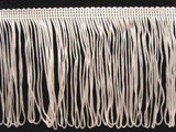 FT107 10cm White Looped Dress Fringe - Ribbonmoon