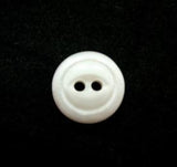 B16223 12mm Pearl White Shimmery Glass Button - Ribbonmoon