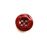 B15882 11mm Pale Burgundy Gloss Engraved Rim 4 Hole Button - Ribbonmoon