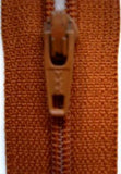 Z1871 YKK 46cm Sable Brown Nylon No.3 Closed End Zip - Ribbonmoon