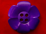 B17940 64mm Bright Purple Giant Flower Shaped 4 Hole Button