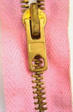 Z3975 9cm Rose Pink No.5 Closed End Zip with Brass Teeth - Ribbonmoon