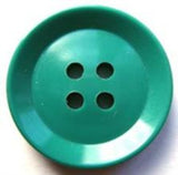 B17295 23mm Bright Jade Green Gloss 4 Hole Button - Ribbonmoon