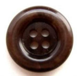 B5262 19mm Tonal Dark Brown Pearlised 4 Hole Button - Ribbonmoon