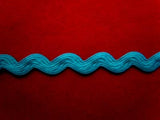 RIC37 7mm Turquoise Ric Rac Braid - Ribbonmoon