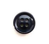 B15823 15mm Navy Gloss 4 Hole Button - Ribbonmoon