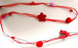 R6150 Beads on a Wire Decorating a 7mm Sheer Ribbon - Ribbonmoon