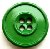 B12181 22mm Deep Emerald Green High Gloss 4 Hole Button